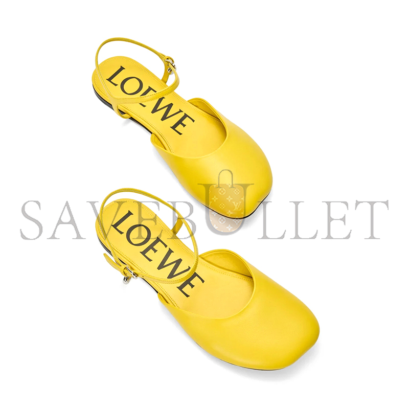 LOEWE TOY ANKLE STRAP BALLERINA IN LAMBSKIN LLST466X10